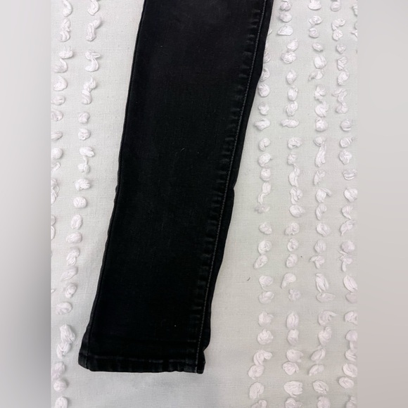 Levi's 721 High Rise Skinny Size 24 Black Denim - Picture 4 of 10